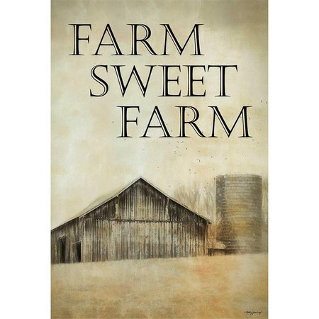 MAGNOLIA GARDEN FLAGS 13 x 18 in Farm Sweet Farm Barn Polyester Garden Flag 8158